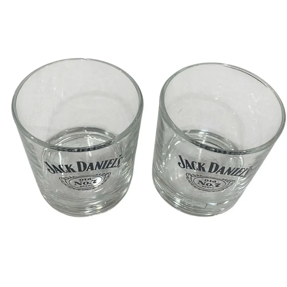 Set of 2 Jack Daniels Glasses Bourbon Whiskey Rocks Limited Edition